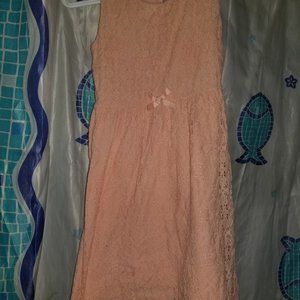 A size 9-10 H&M peach lace dress